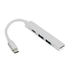 OFERTABKN - Hub Usb C Con 2 Puertos Usb, 1 Usb C Y Lector Tf 4 En 1