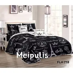 GENERICO - Cobertor Quilts de Verano tamaño King - Paris Negro - 718