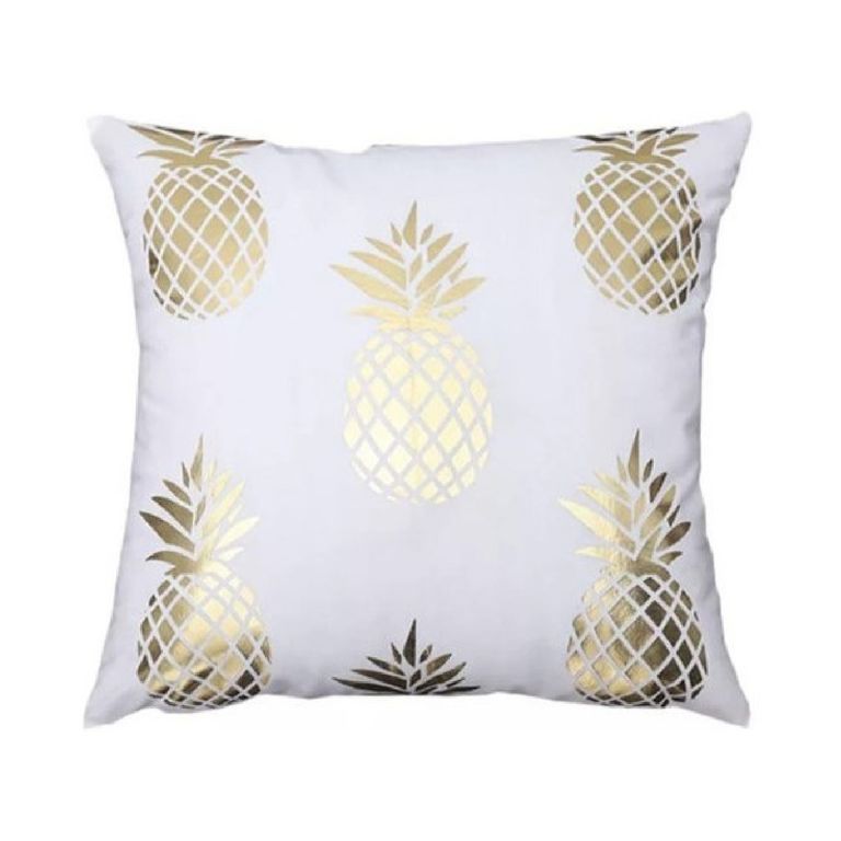 GENERICO Funda Para Cojin Nordica - Blanca - Piña 47