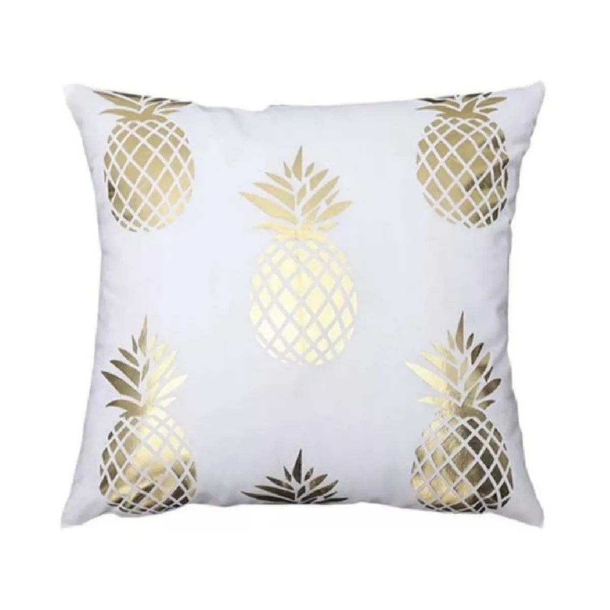 GENERICO - Funda Para Cojin Nordica - Blanca - Piña 47