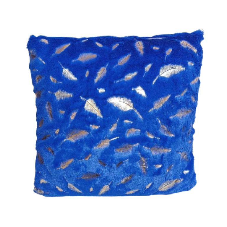 GENERICO Funda Para Cojin De Plumas - Pelo Corto - Azul