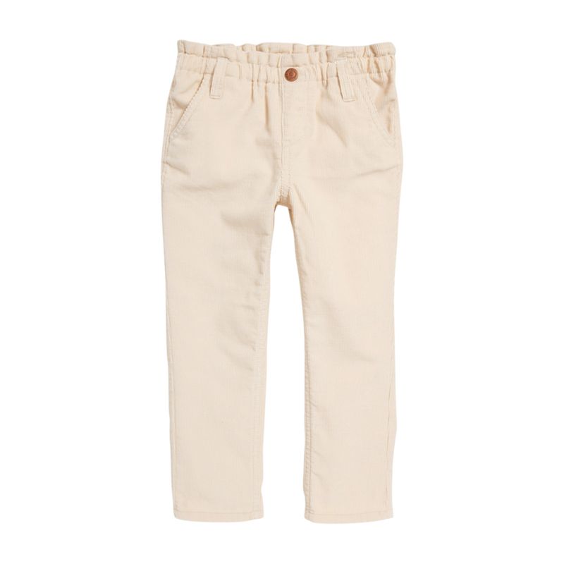 OLD NAVY - Pantalon Paperbag Cotele Beige OLD NAVY