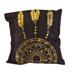 GENERICO - Funda Para Cojin Nordica - Negra - Atrapasuenos Grande 43