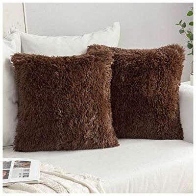 Imagen 2 del producto Funda Para Cojin Pelo Medio - Marrón