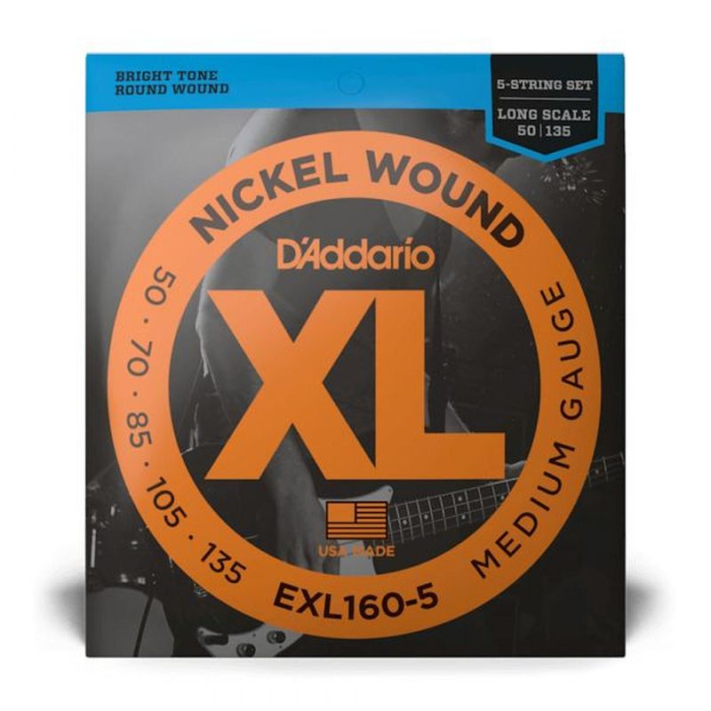 DADDARIO - CUERDA PARA BAJO 5 CUERDAS 50-135 EXL160-5 DADDARIO DADDARIO