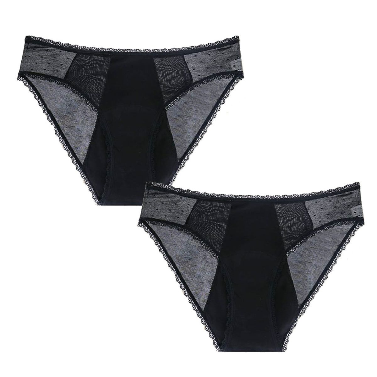 MIALUNA - Pack 2 calzones menstruales XL + bolsa de lavado