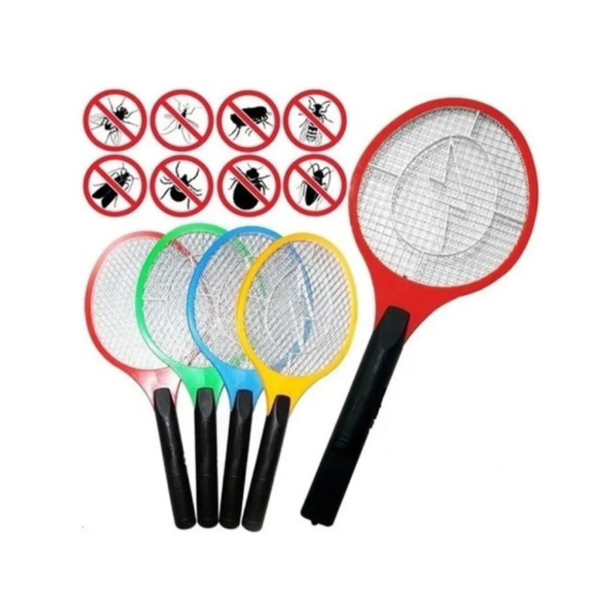 GENERICO - Raqueta Mata Moscas A Pilas Matamoscas