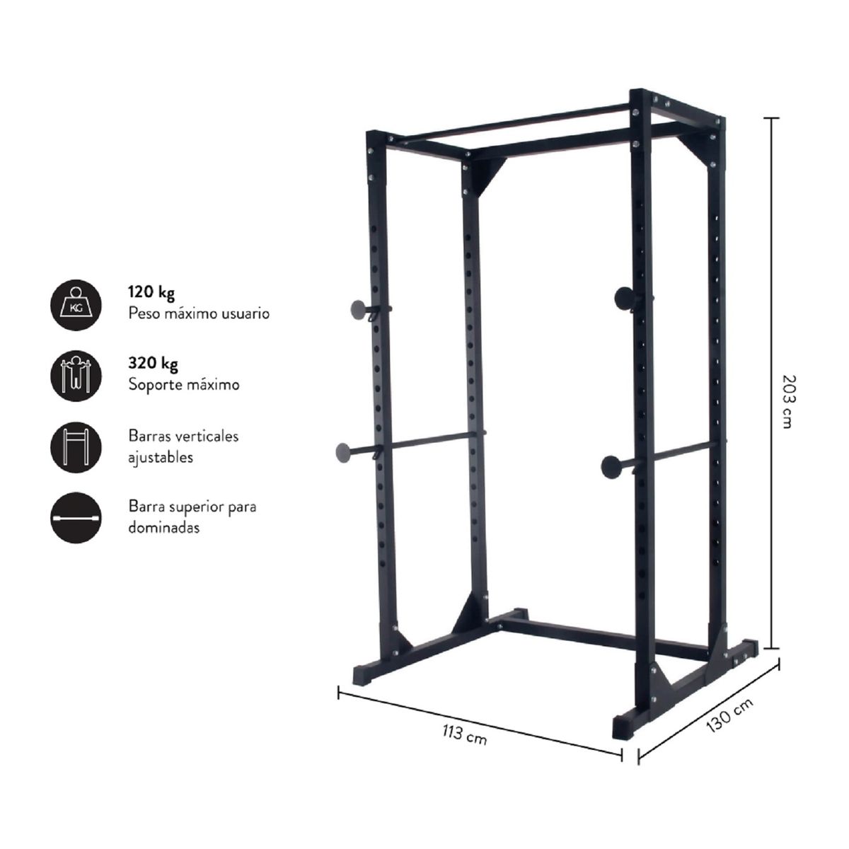 ULTIMATE FITNESS - POWER RACK R100  JAULA DE POTENCIA