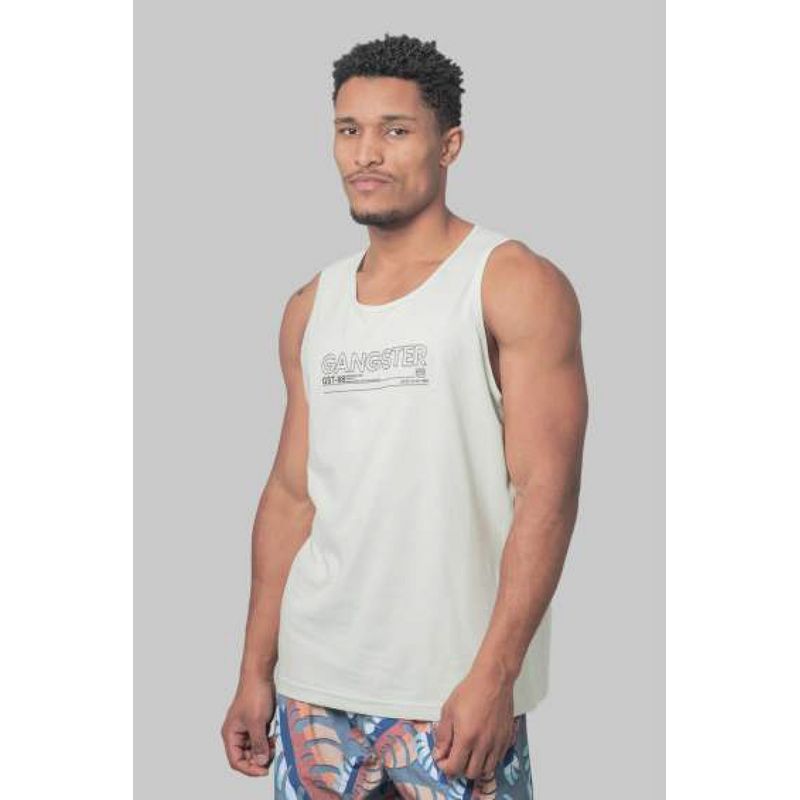 GANGSTER - Polera Sm Camo Verde Gangster