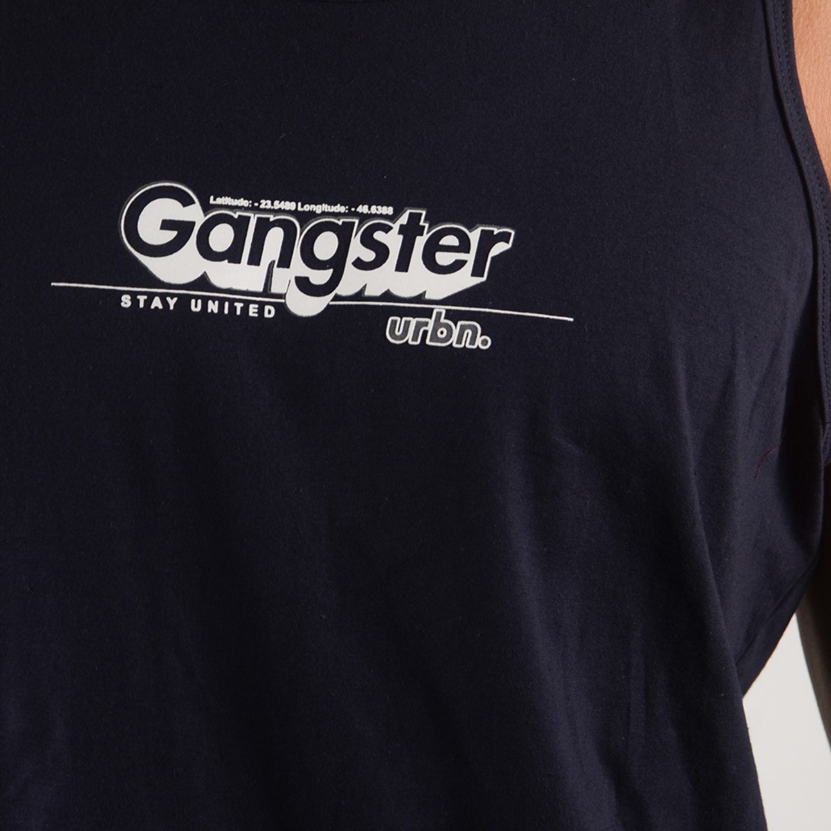 GANGSTER - Polera Sm Urbn Azul Gangster
