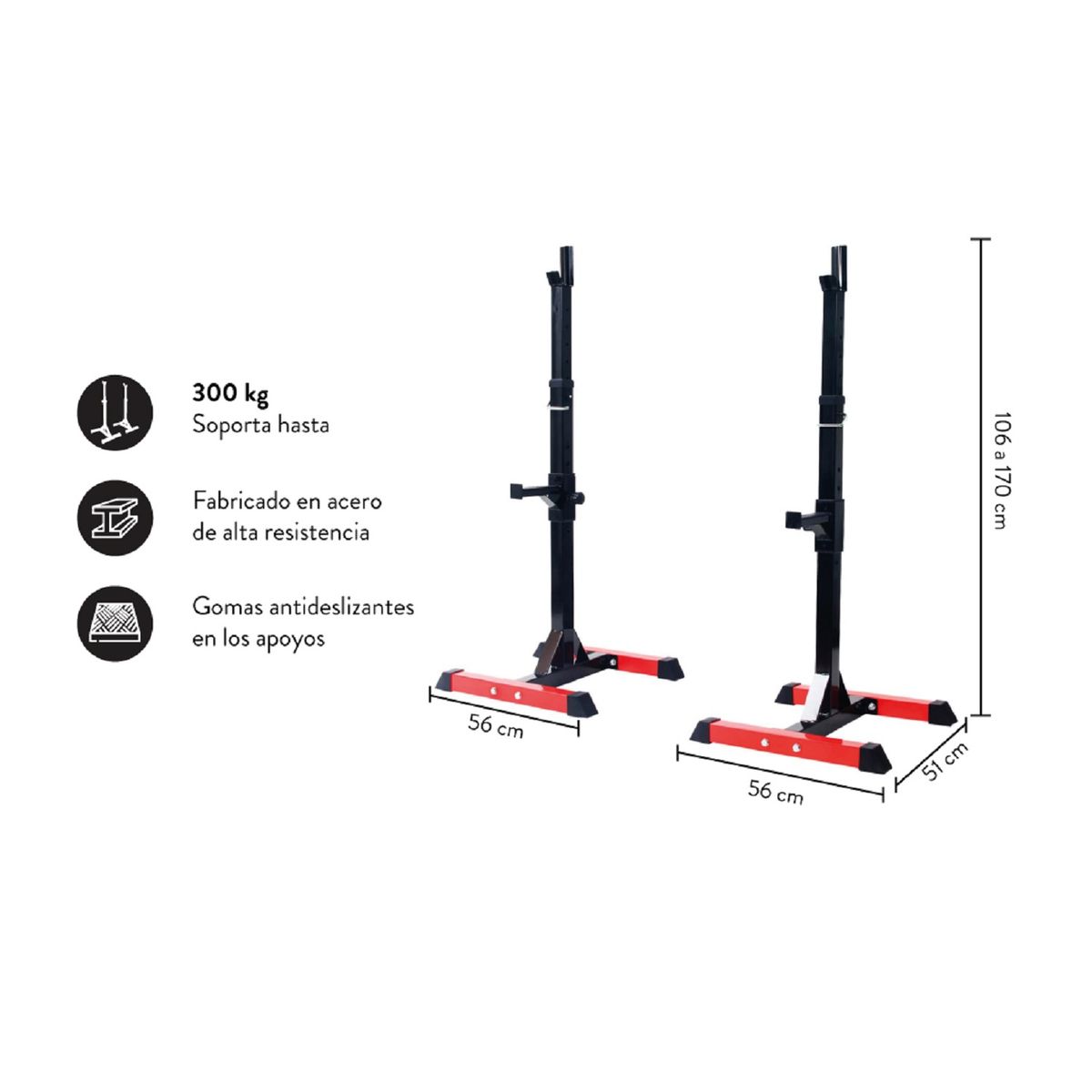 ULTIMATE FITNESS - SQUAT RACK MULTIFUNCIÓN 60 PRO SENTADILLAS - PRESS