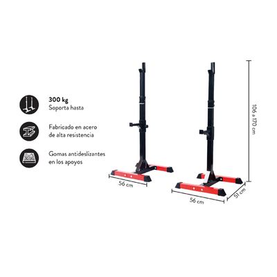 Imagen 2 del producto SQUAT RACK MULTIFUNCIÓN 60 PRO SENTADILLAS - PRESS