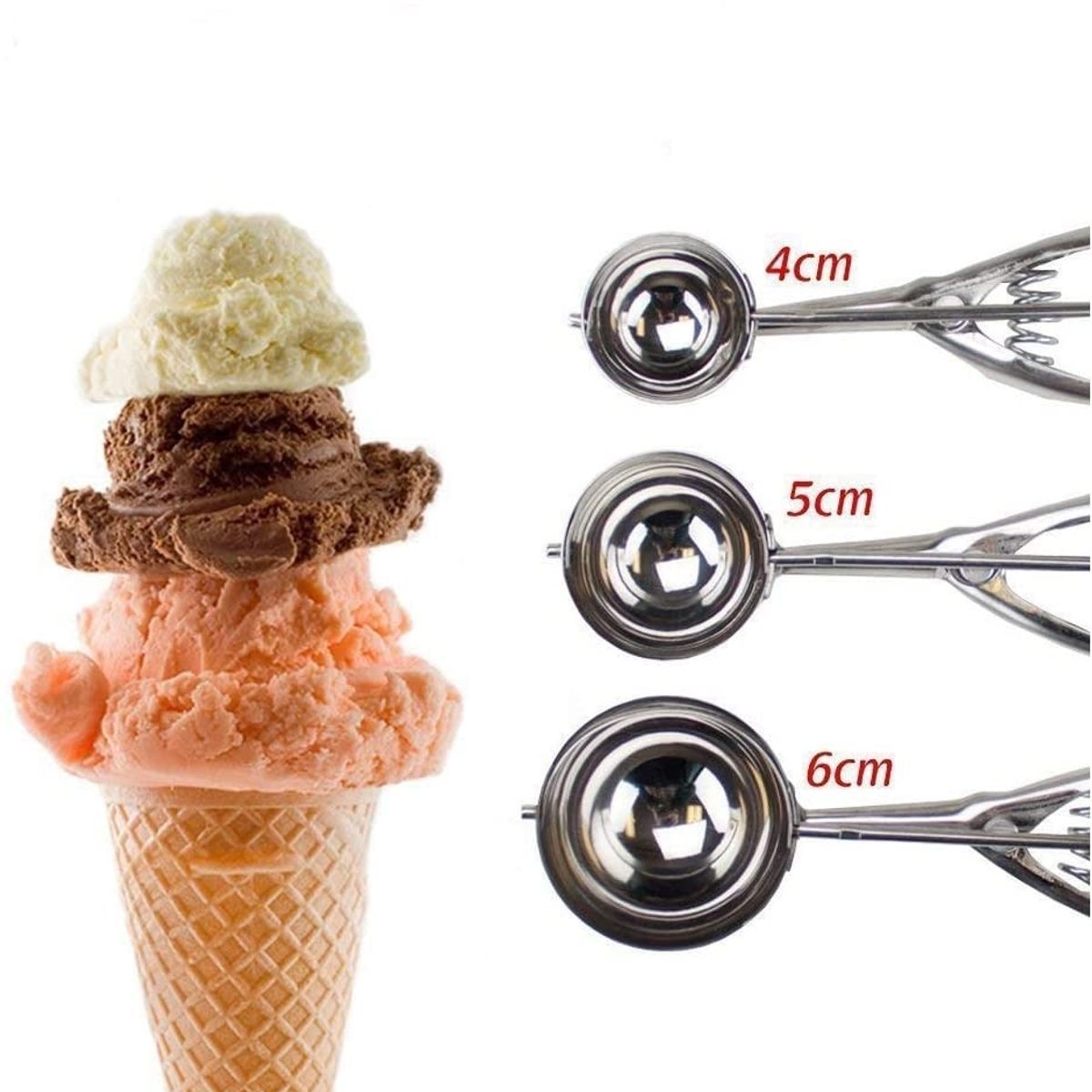 GENERICO - Cucharas Para Helado Cuchara Helado Cuchara De Helado 4cm