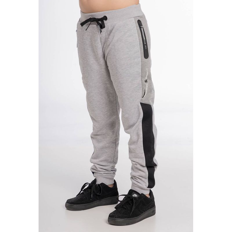 GANGSTER - Niño Buzo Liviano Loopback Gris Gangster