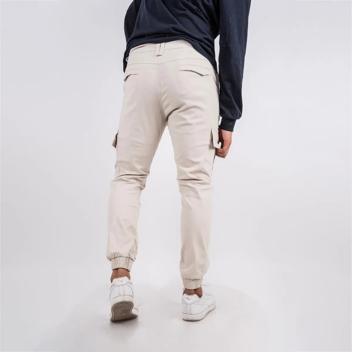 GANGSTER - Pantalon Jogger Canvas Recruit Beige Gangster