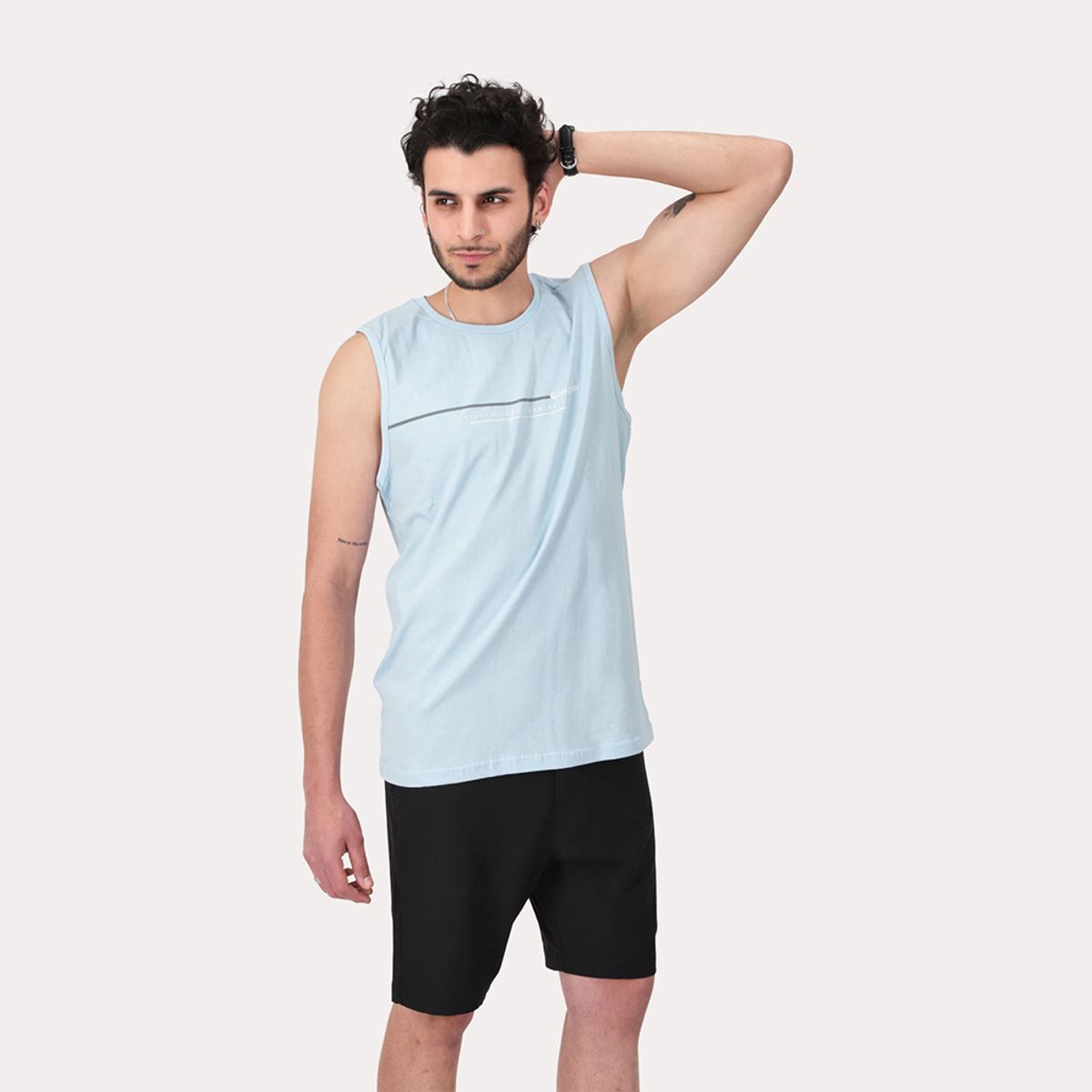 GANGSTER - Polera Sm United Celeste Gangster