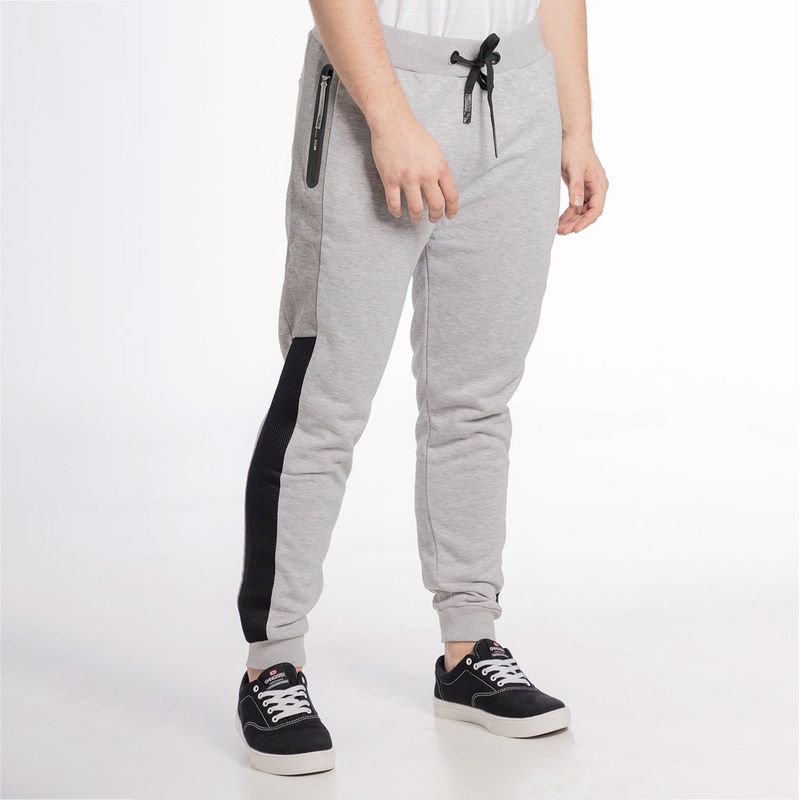 GANGSTER - Buzo Delgado Loopback Gris Gangster