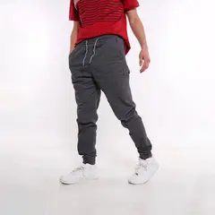 GANGSTER - Pantalon Jogger Canvas Over Gris
