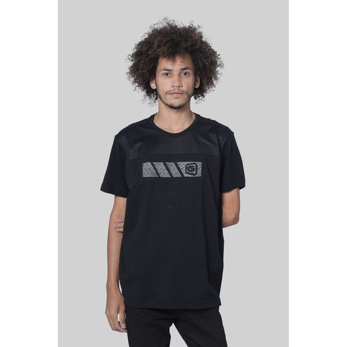 GANGSTER - Polera Mc Especial Over Negro Gangster