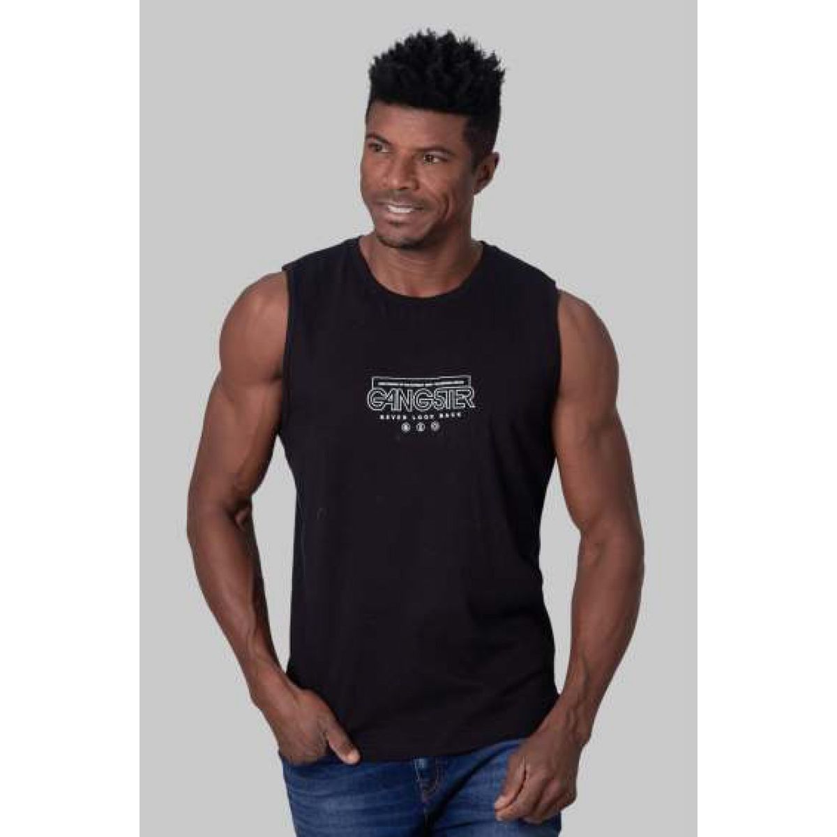 GANGSTER - Polera Sm Dutch Negro Gangster