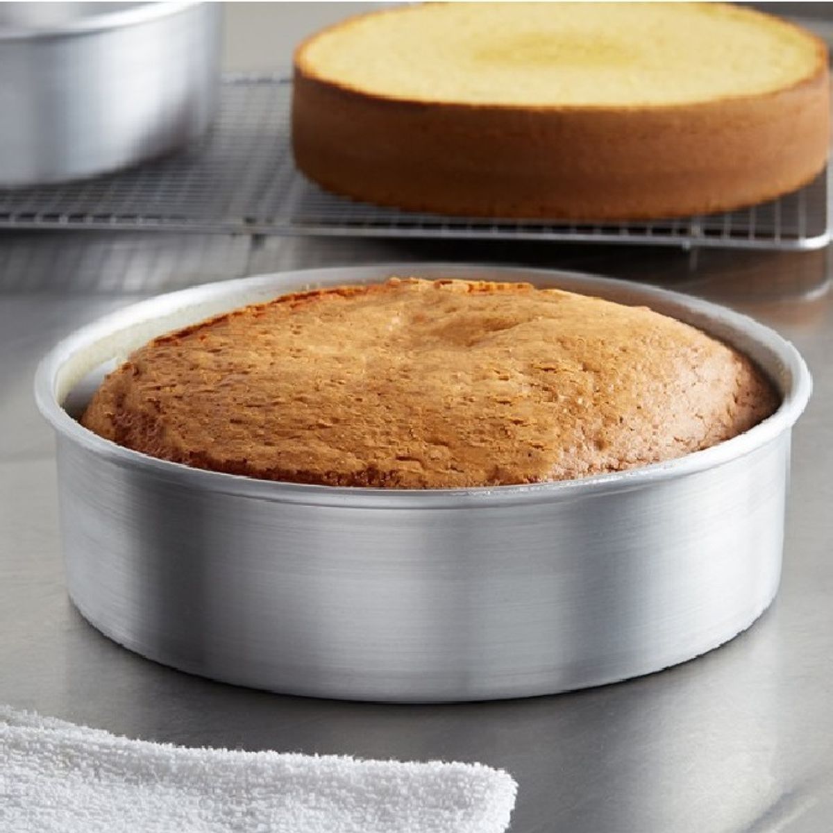 GENERICO - Moldes De Aluminio Para Tortas Molde Queque Molde Torta fijo 26x8cm