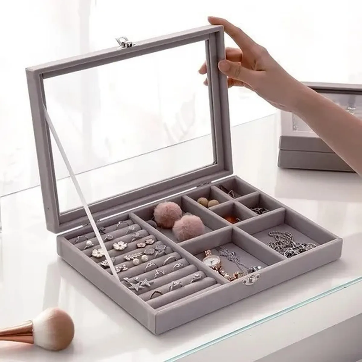 GENERICO - Maletín Joyero Organizador De Joyas Anillos