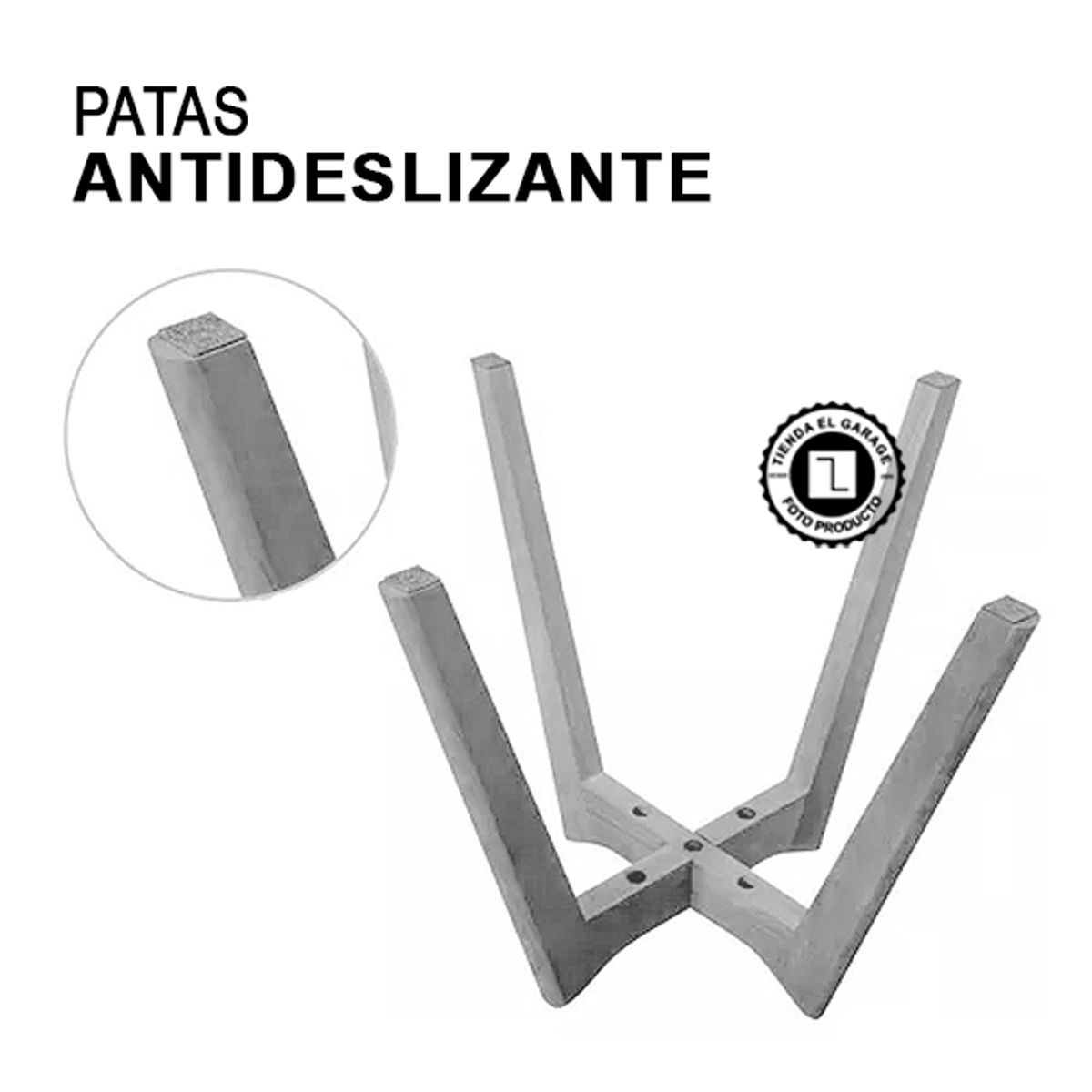 CASA BELLA - Pack 6 Sillas Tulip Eames Dsw GRIS