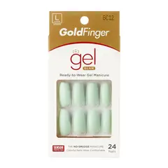 KISS BY IMSIBEAUTY - UÑAS KISS GOLDFINGER MAGIC MINT - UÑAS POSTIZAS