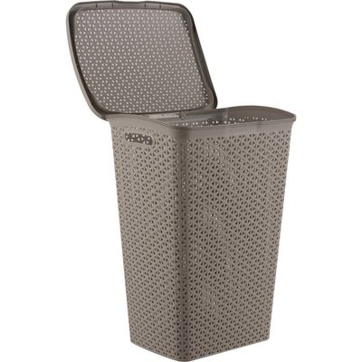 Imagen 2 del producto Cesto Canasto Para Ropa Bali 55 Litros Con Tapa Color Taupe