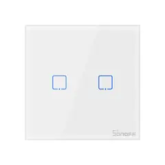 SONOFF - Interruptor de Pared Inalámbrico RF 2 Canales