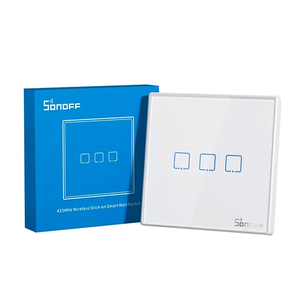 SONOFF - Interruptor de Pared Inalámbrico RF 3 Canales Sonoff