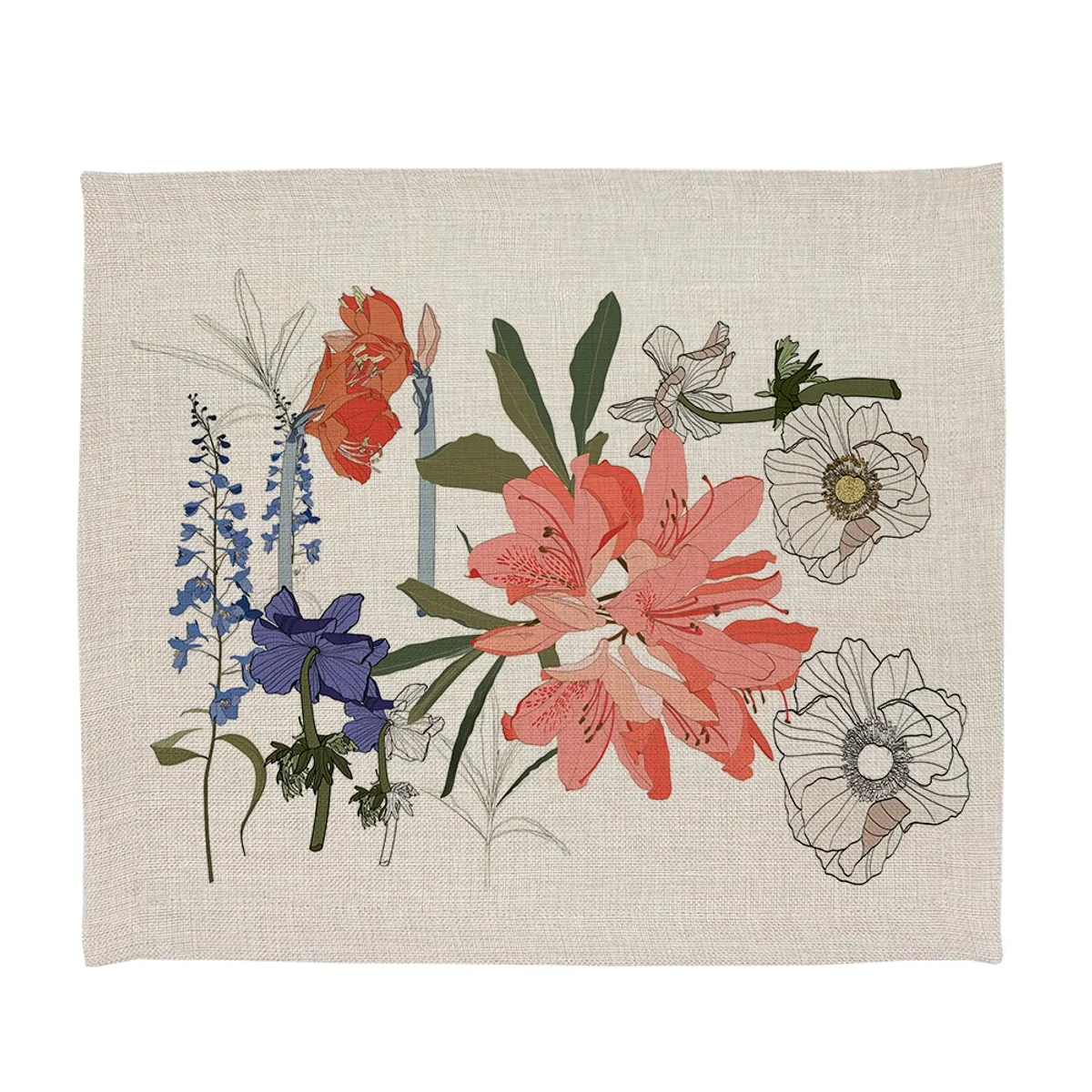 TUYO PRINT - Set Individuales Linet Natural  - Lili