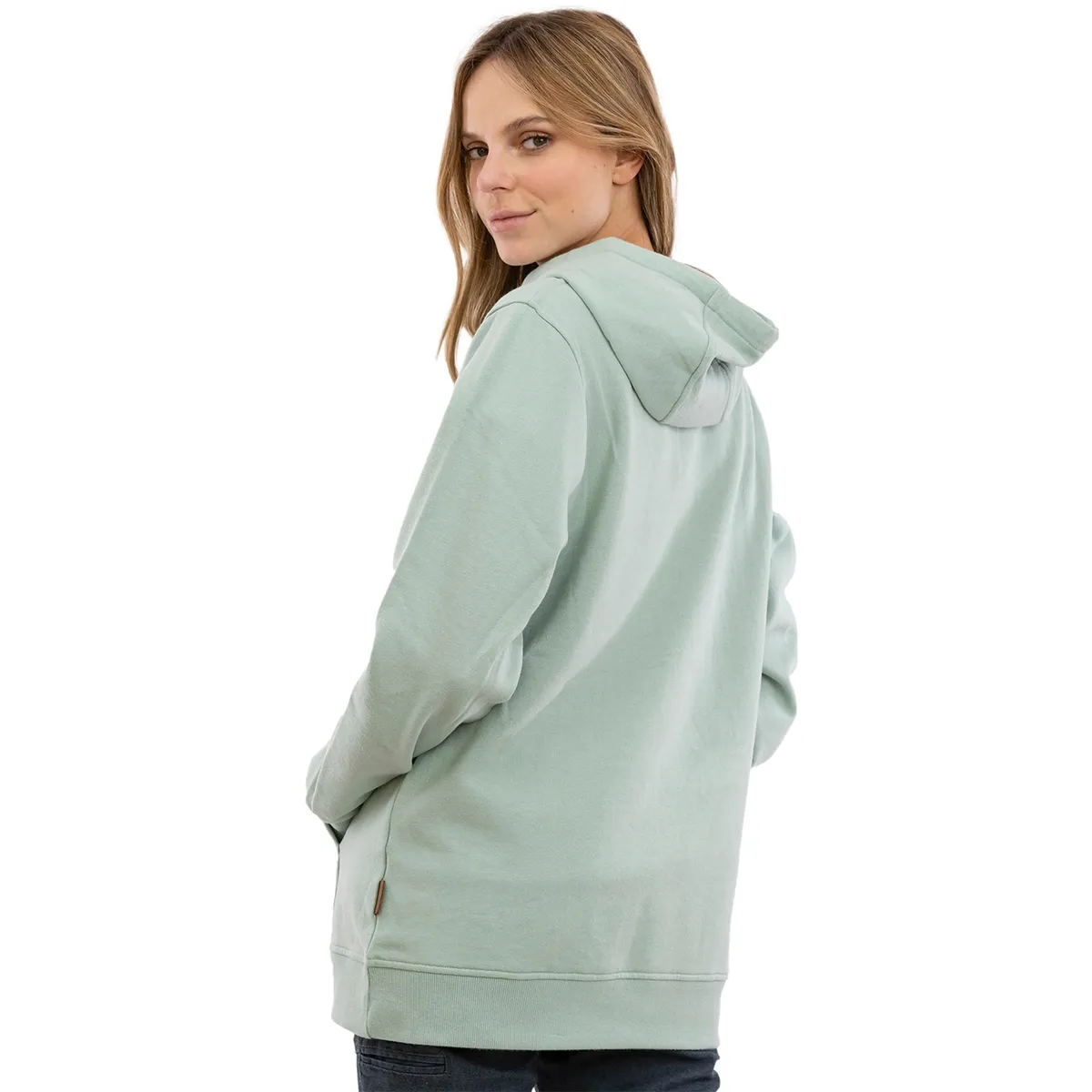 FALCONE - Polerón Acid-Wash Embroidery Logo Mujer Falcone