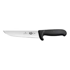 VICTORINOX - Cuchillo Carnicero Fibrox color Negro. Hoja 23 cm.