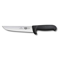 Cuchillo Carnicero Fibrox color Negro. Hoja 18 cm.