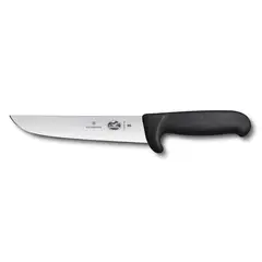 VICTORINOX - Cuchillo Carnicero Fibrox color Negro. Hoja 18 cm.