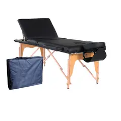 CAMILLAS CHILE - CAMILLA PLEGABLE M1 PREMIUM REIKI NEGRO