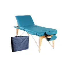 CAMILLAS CHILE - CAMILLA PLEGABLE M1 PREMIUM REIKI VERDE AZULADO