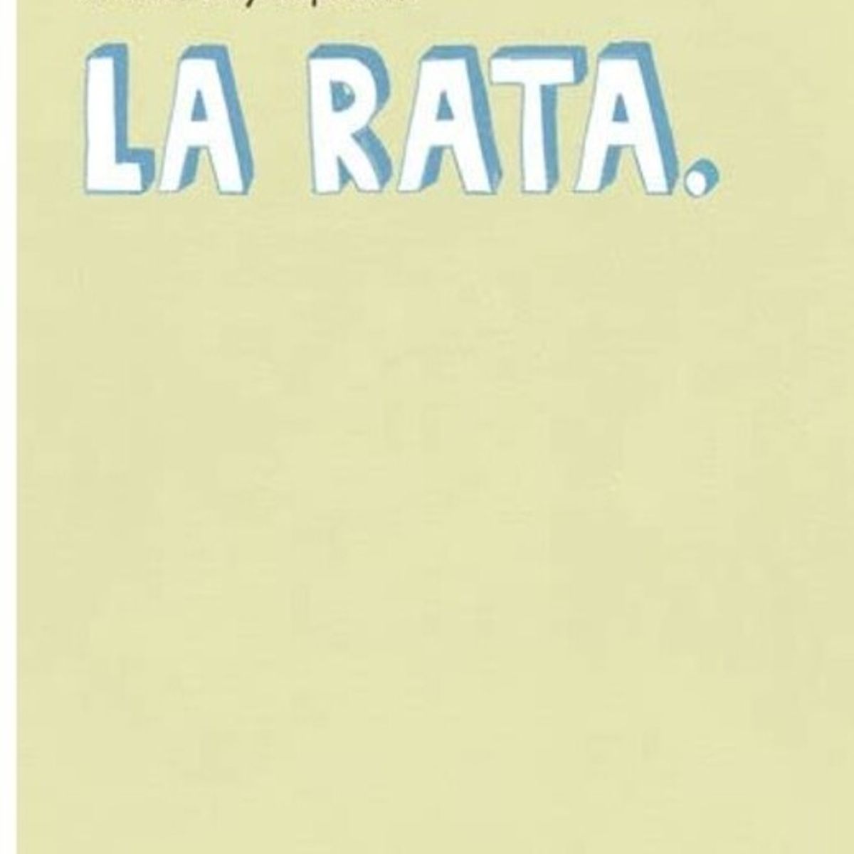 NUBEOCHO - La Rata de Editorial NubeOcho