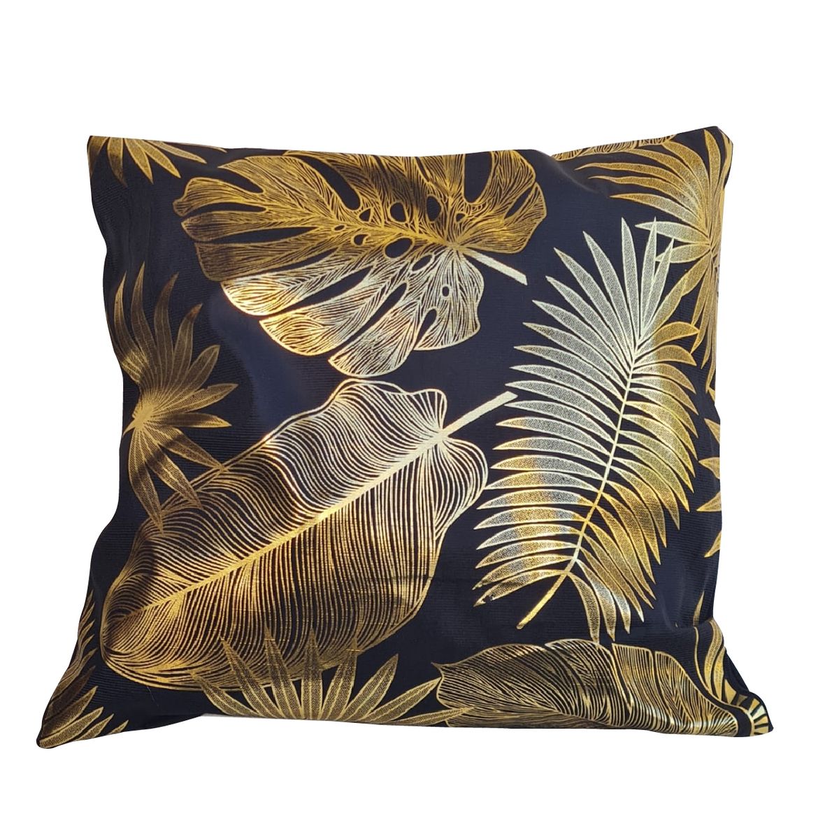 GENERICO - Funda Para Cojin Nordicas - Negra - Hojas 08