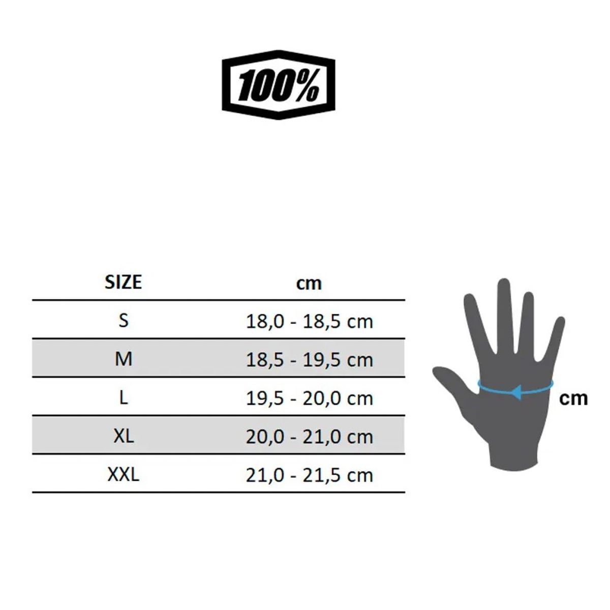 100 PERCENT - Guantes 100 ciclismo MTB