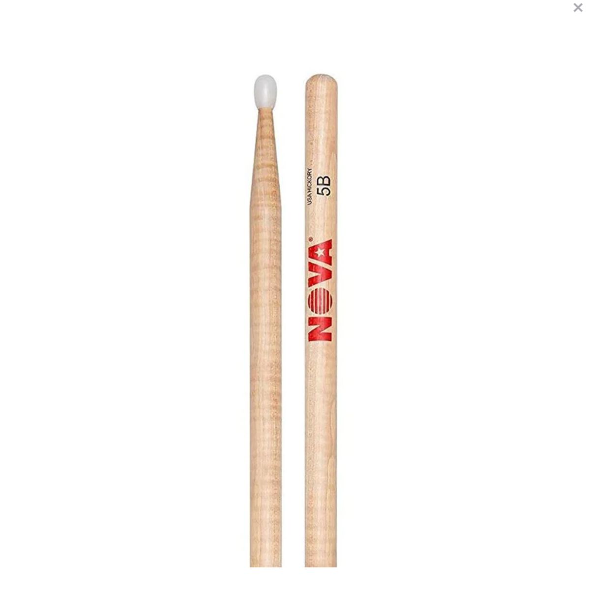 VIC FIRTH - Baquetas Vic Firth 5B NOVA Punta de Nylon