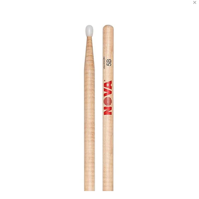 VIC FIRTH - Baquetas Vic Firth 5B NOVA Punta de Nylon