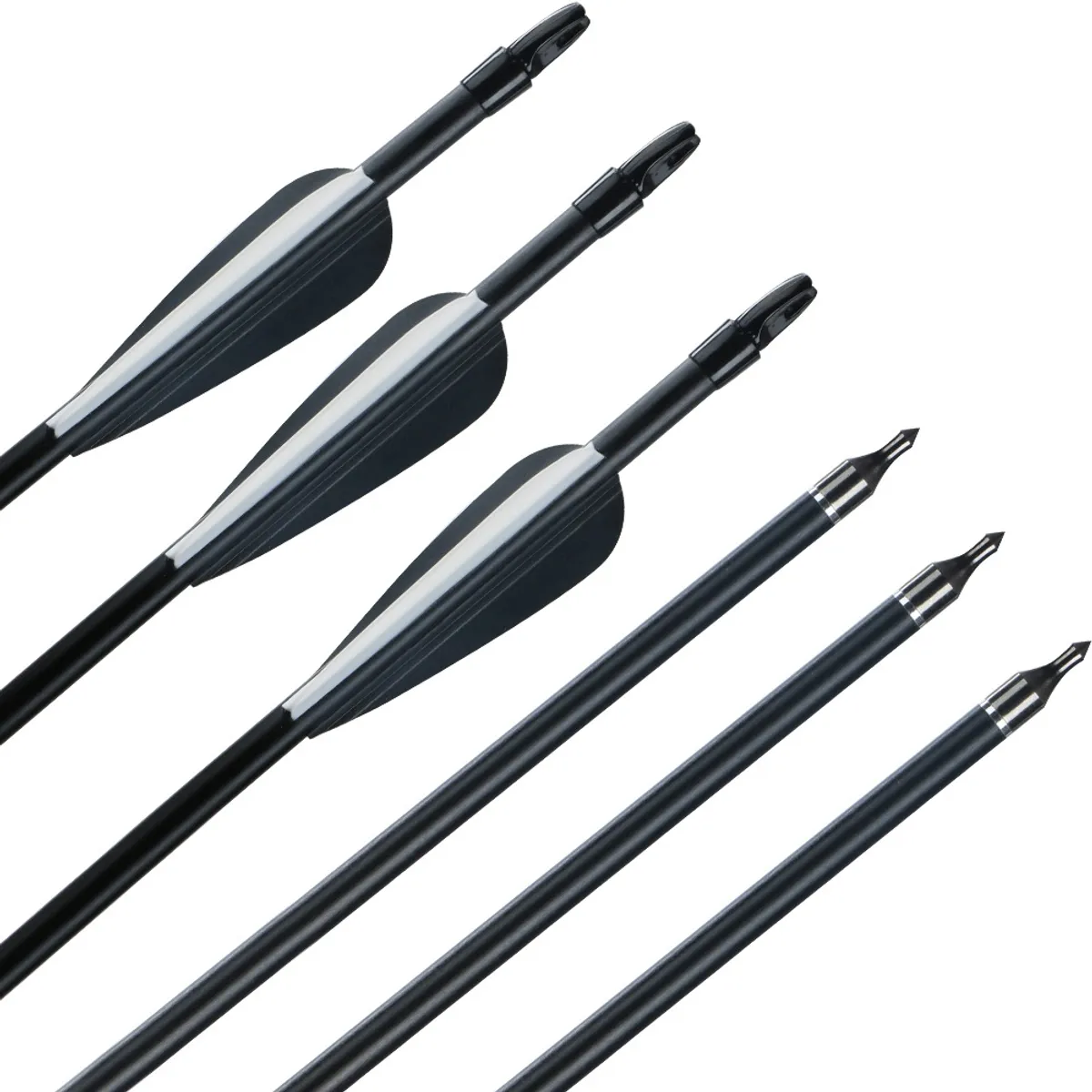 KUANGYE - Flecha Carbono 6 Unidades punta Removible