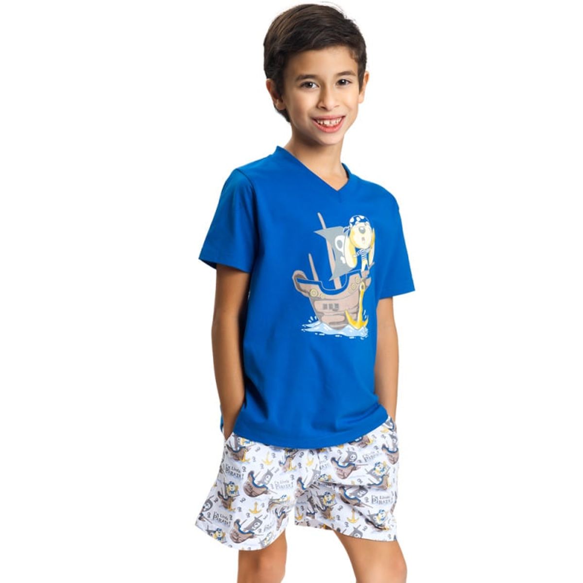 MON AMOUR - Pijama Algodón Corto Pirate Niño 410 Mon Amour
