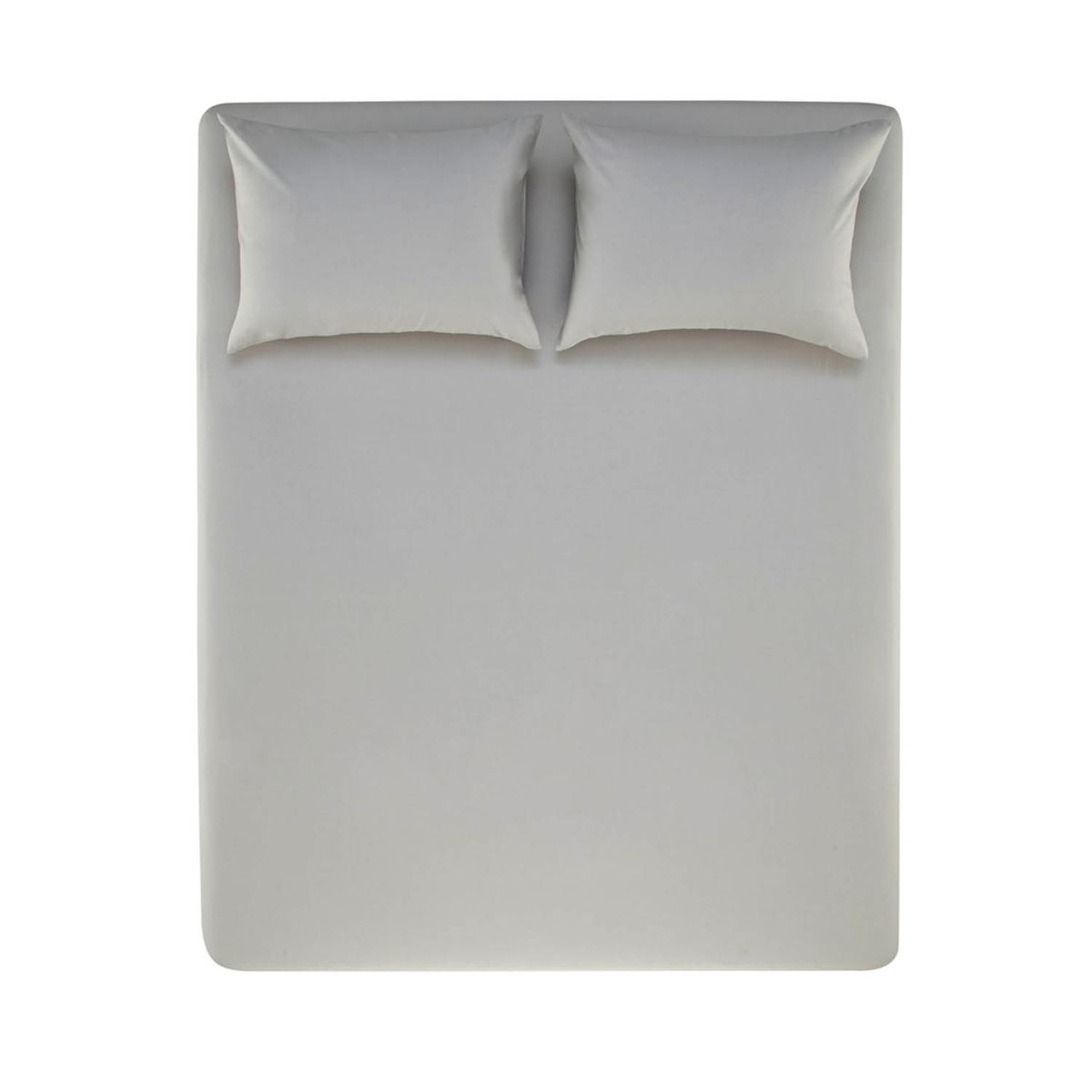 KARSTEN - Sábana bajera Karsten Nuance 2 plazas 150 hilos Gris