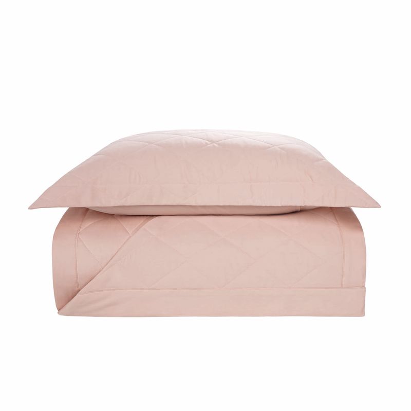 KARSTEN - Cubrecama Karsten Domos 1.5 plazas 270 hilos Rosa