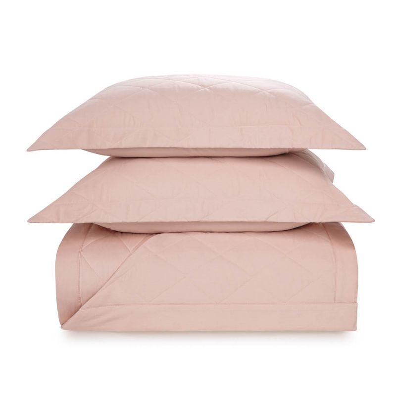 KARSTEN - Cubrecama Karsten Domos Súper King 270 hilos Rosa
