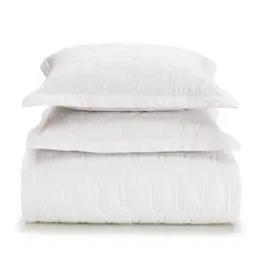 KARSTEN - Cubrecama Liss King 180 hilos Blanco