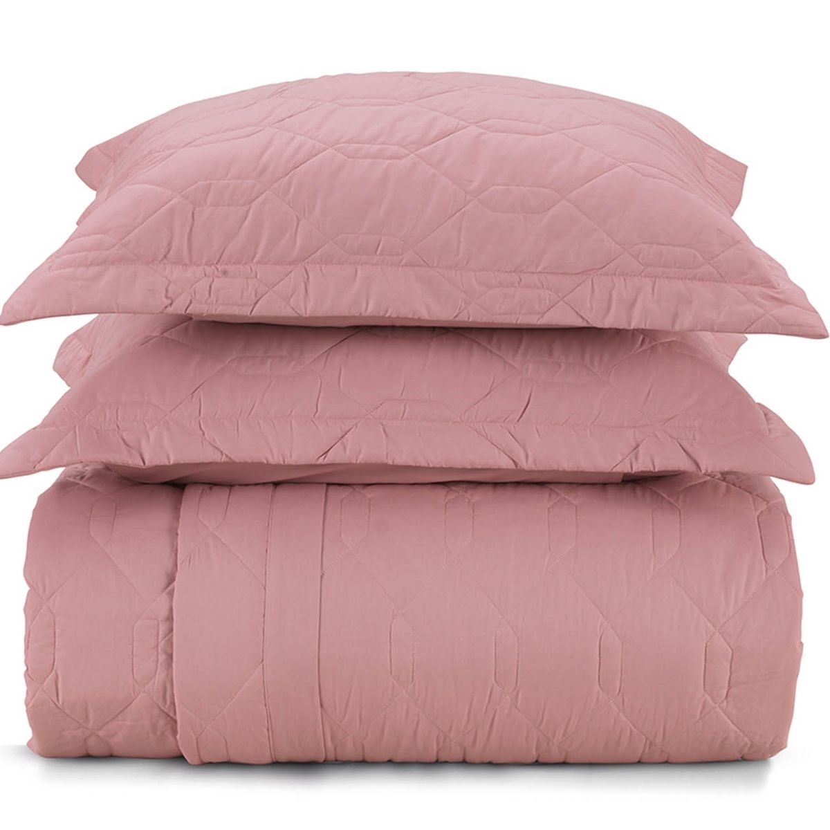 KARSTEN - Cubrecama Karsten Liss Súper King 180 hilos Rosa